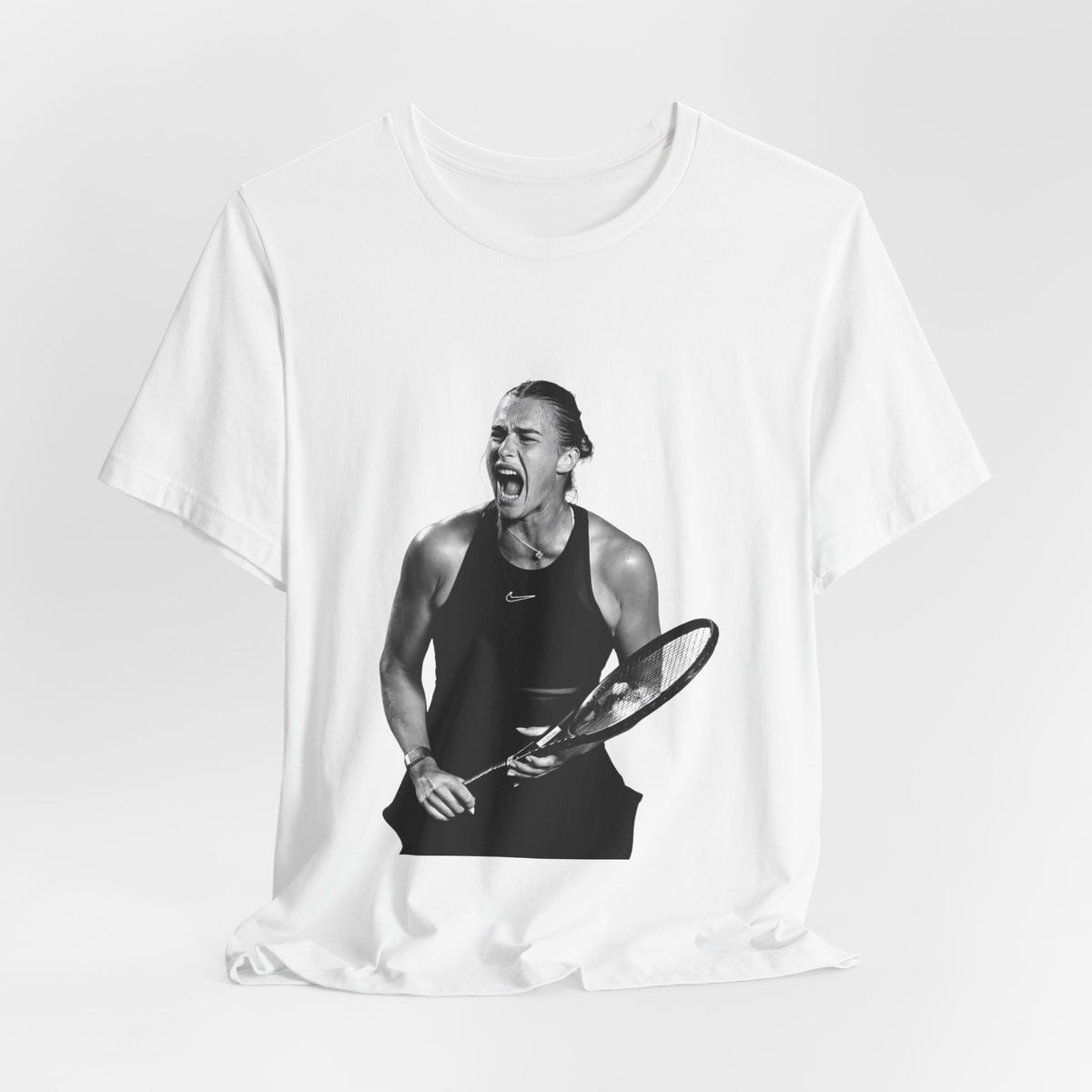 Tennis Player Sabalenka Graphic Tee — Energetic Champion Tennis T‑Shirt