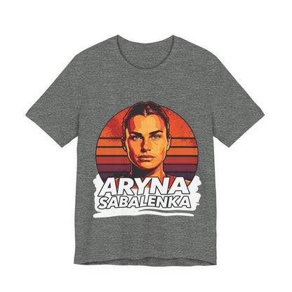 Aryna Sabalenka Graphic Tee — Vintage Sunset Tennis Player T-Shirt