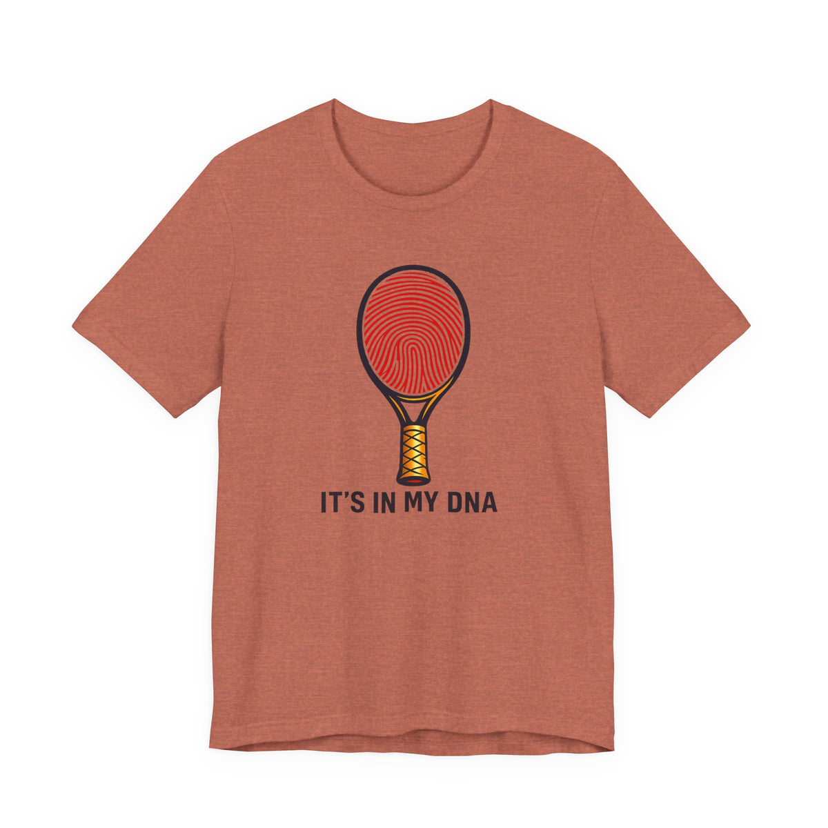 Tennis DNA T‑Shirt — "It's In My DNA" Racket Fingerprint Tee