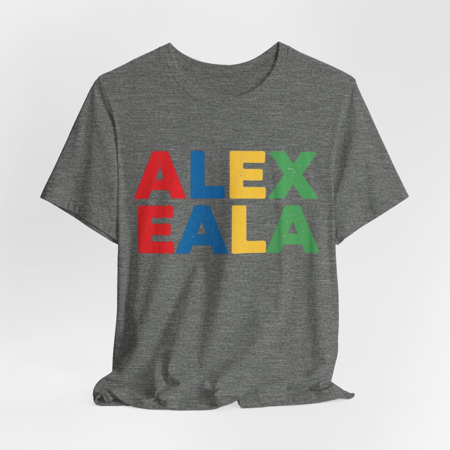 Alex Eala Colorblock Name Tee — Kids & Fans Tennis Player Tribute Shirt