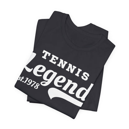 Tennis Legend Tee – Retro "Tennis Legend Est. 1978" Graphic Shirt