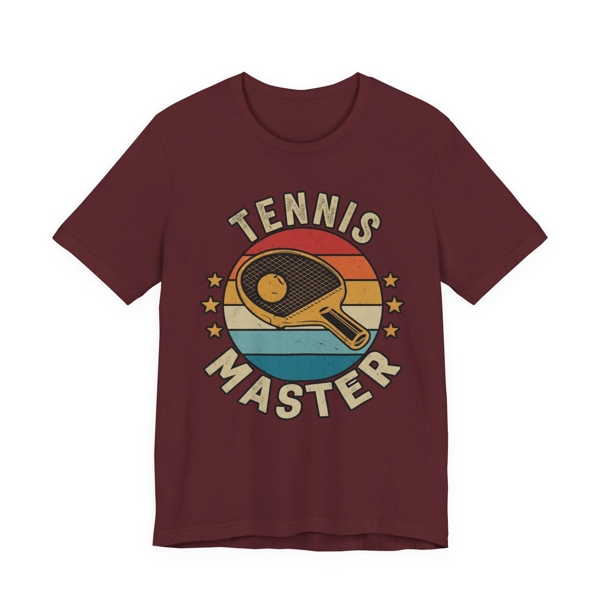 Tennis Master Tee — Retro Paddle & Ball Vintage-Style Tennis Shirt