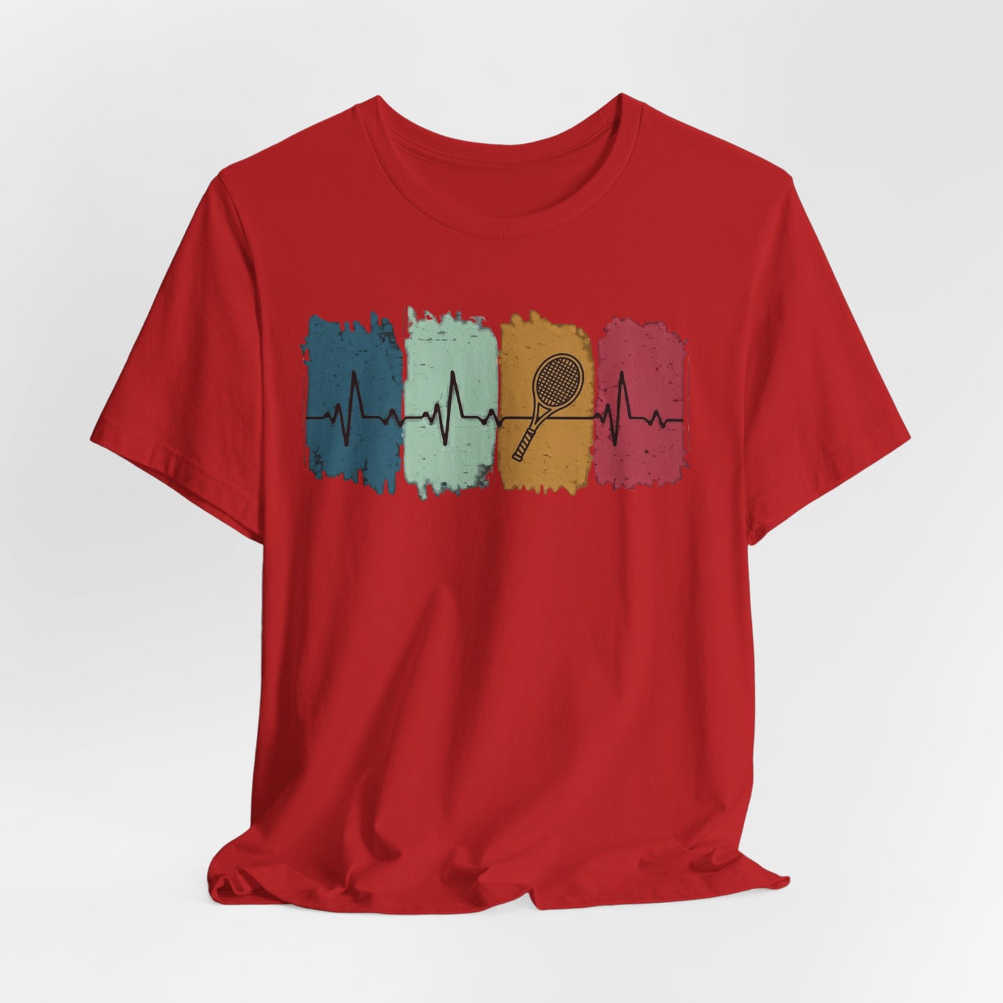 Drum Heartbeat T-Shirt – Retro Brushstroke Drumstick Heartbeat Tee