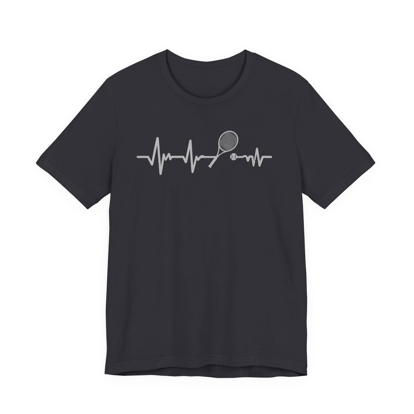 Tennis Heartbeat Tee — Racket Pulse Graphic T-Shirt