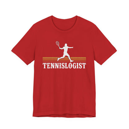 Tennislogist T‑Shirt – Retro Tennis Player Graphic Tee for Coaches & Fans