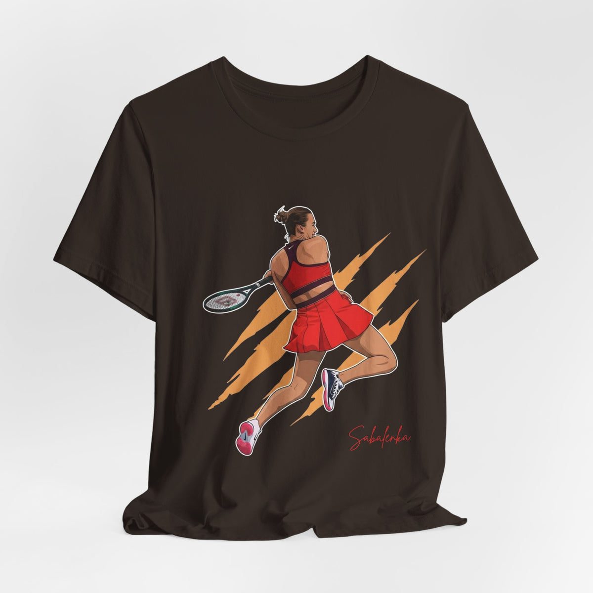 Tennis Player Aryna Sabalenka Graphic Tee — Dynamic Female Athlete Design
