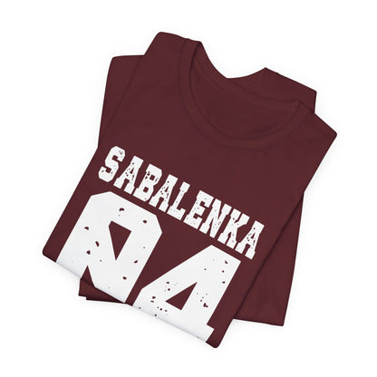 Sabalenka Short Sleeve Tee — Minimal Classic Blank T‑Shirt