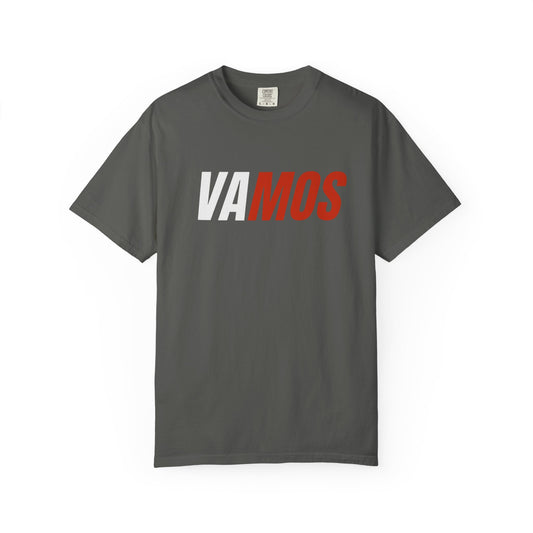 VAMOS Graphic T-Shirt — Bold Two-Tone Sports Fan Tee