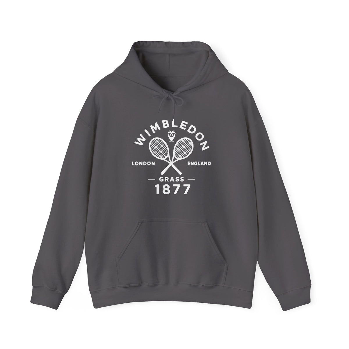 Wimbledon 1877 Tennis Hoodie — Classic Racquets Logo Pullover
