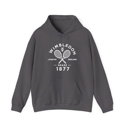 Wimbledon 1877 Tennis Hoodie — Classic Racquets Logo Pullover
