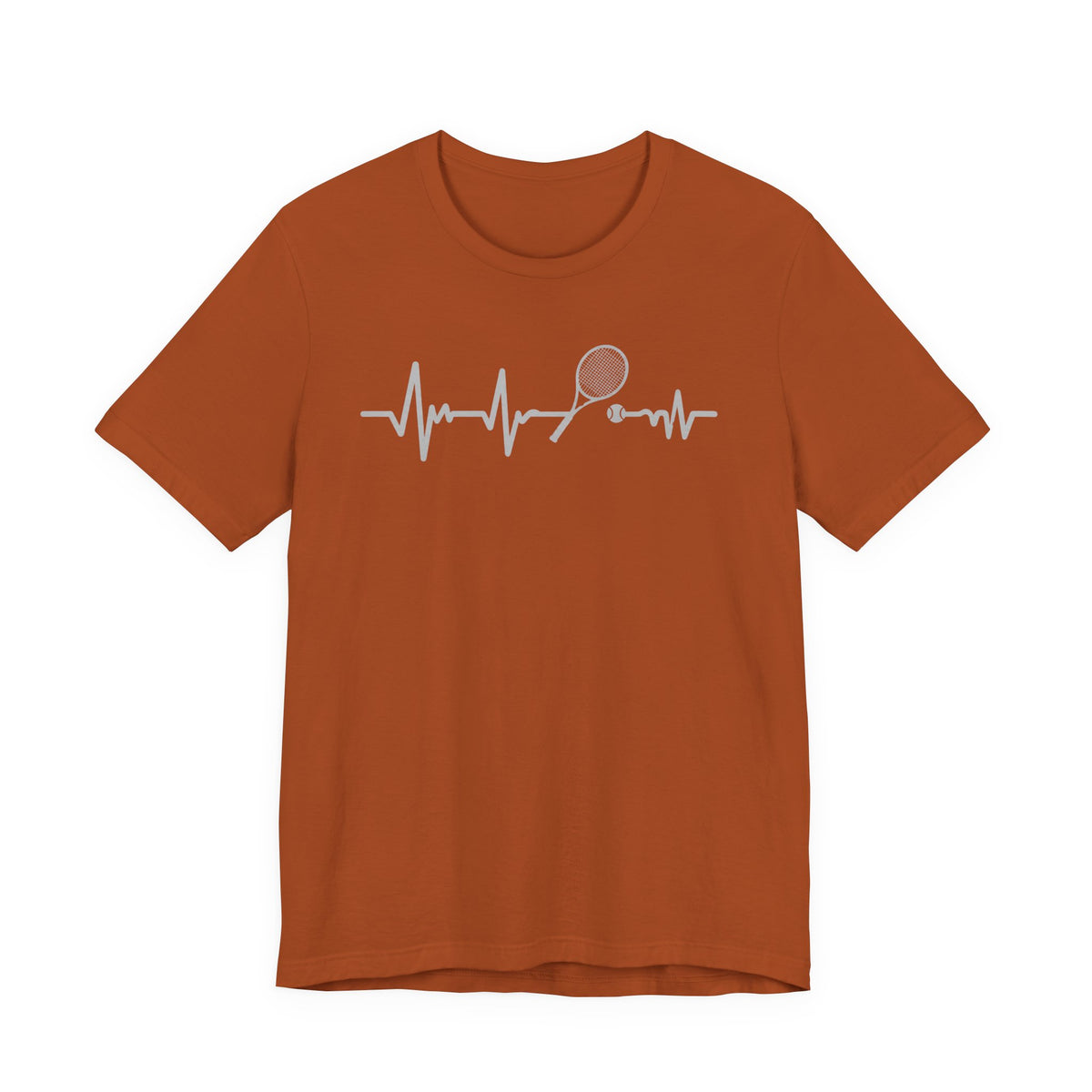 Tennis Heartbeat Tee — Racket Pulse Graphic T-Shirt
