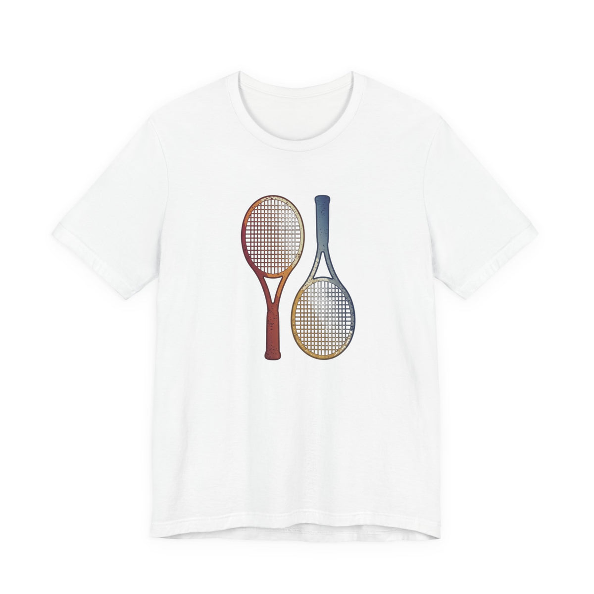 Tennis Rackets Tee — Vintage Wooden Racquets Graphic Shirt