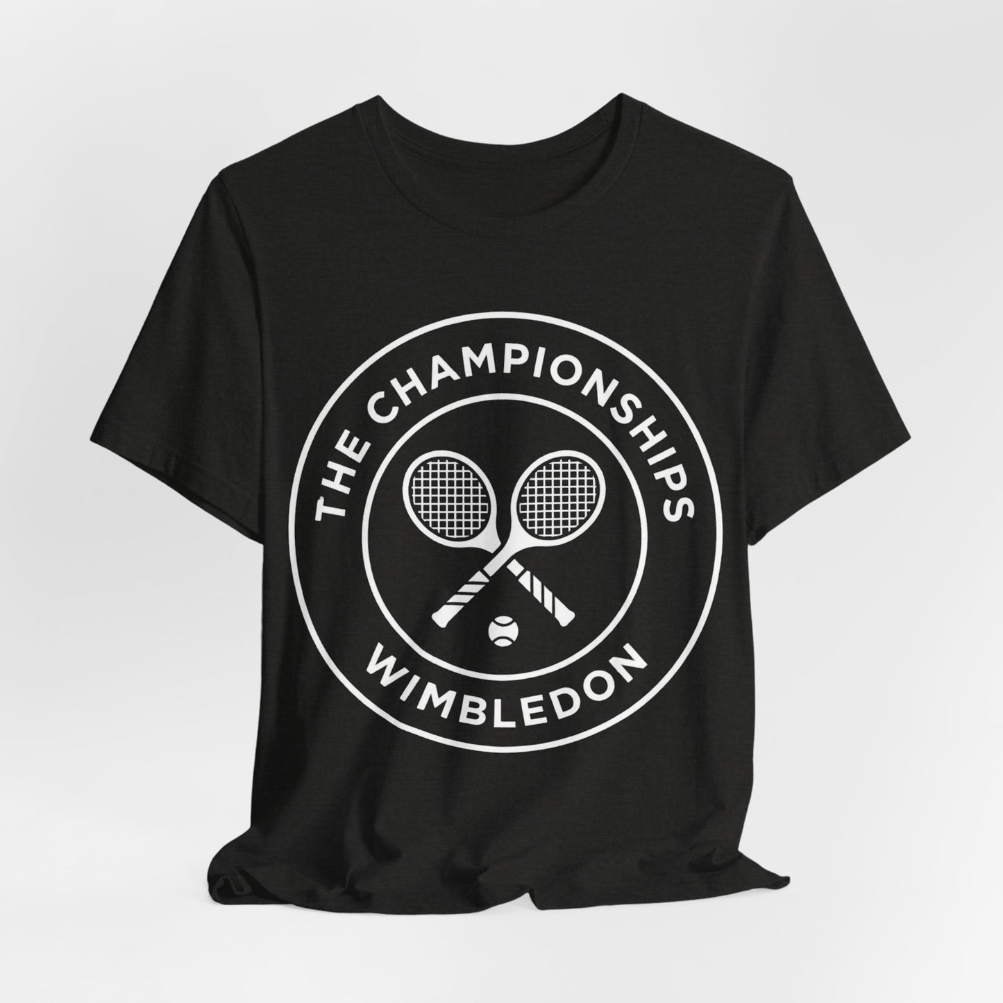Wimbledon Championships Tennis Tee — Retro Tennis Racket Logo T-Shirt