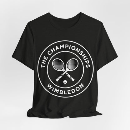 Wimbledon Championships Tennis Tee — Retro Tennis Racket Logo T-Shirt