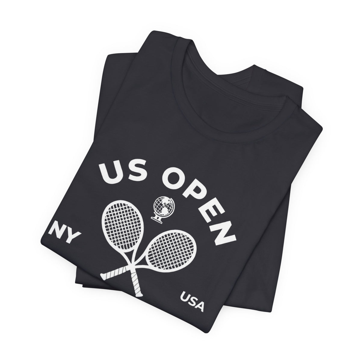 US Open Queens 2026 Tennis Tee — NY USA Vintage Racket T-Shirt