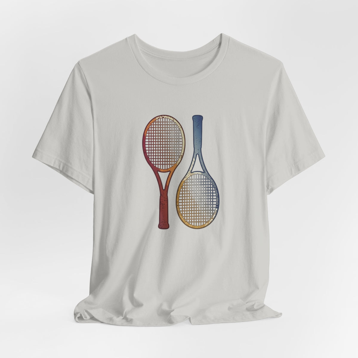 Tennis Rackets Tee — Vintage Wooden Racquets Graphic Shirt