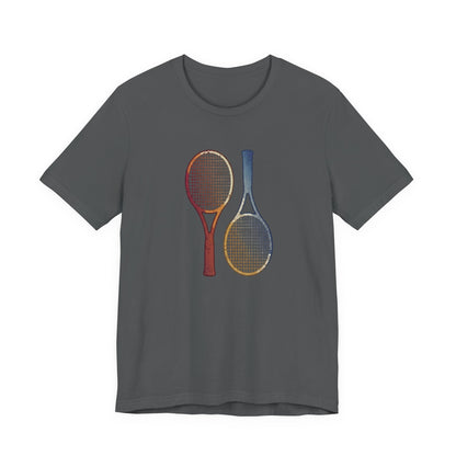 Tennis Rackets Tee — Vintage Wooden Racquets Graphic Shirt