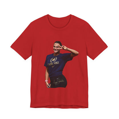 Aryna Sabalenka T-Shirt —Graphic Tee with Smiling Player Photo