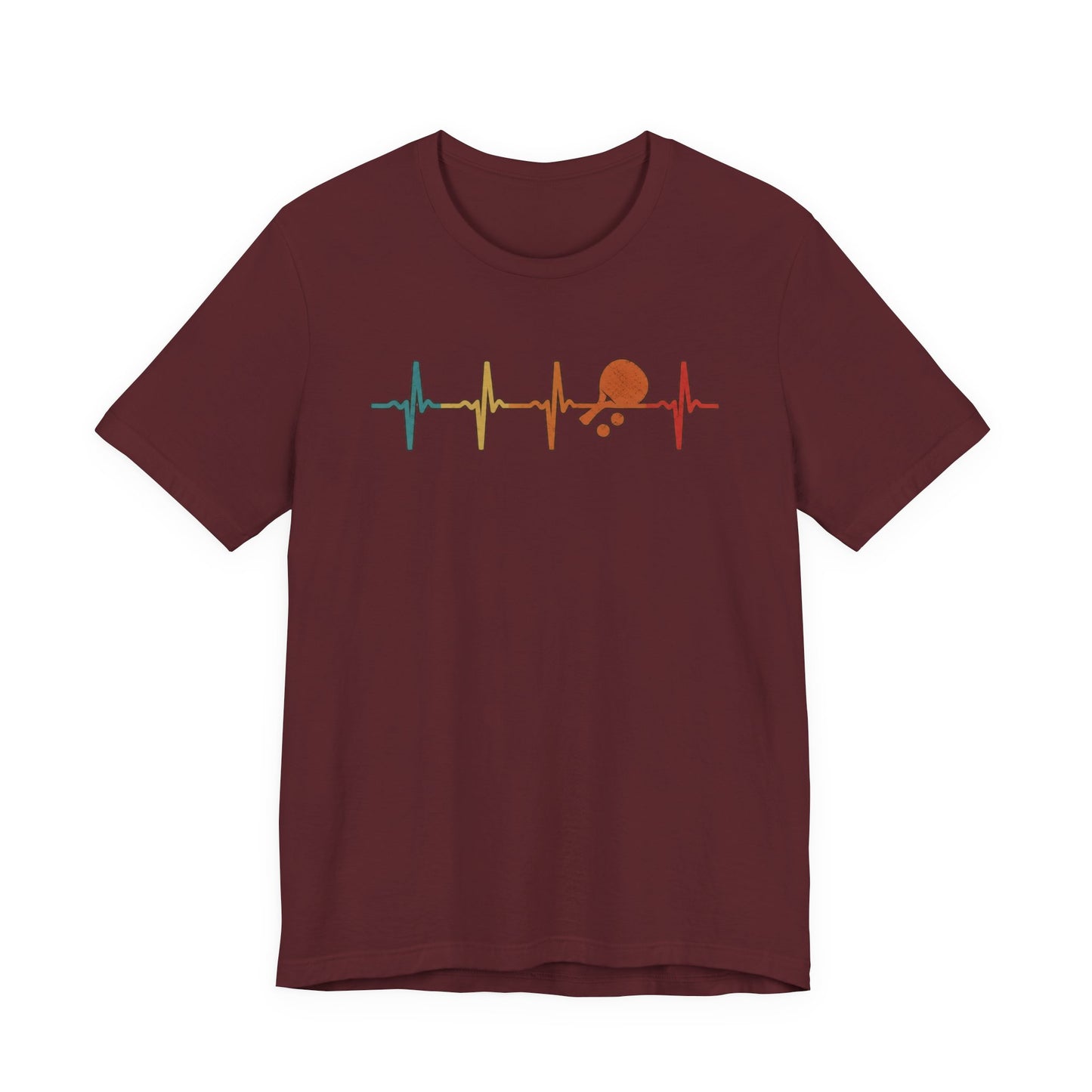 Tennis Heartbeat Tee – Retro Surfing Wave Graphic T-Shirt