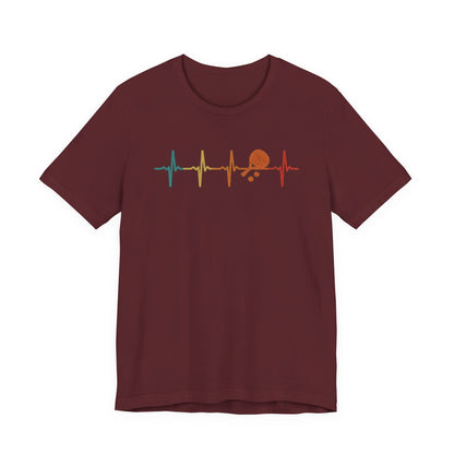 Tennis Heartbeat Tee – Retro Surfing Wave Graphic T-Shirt