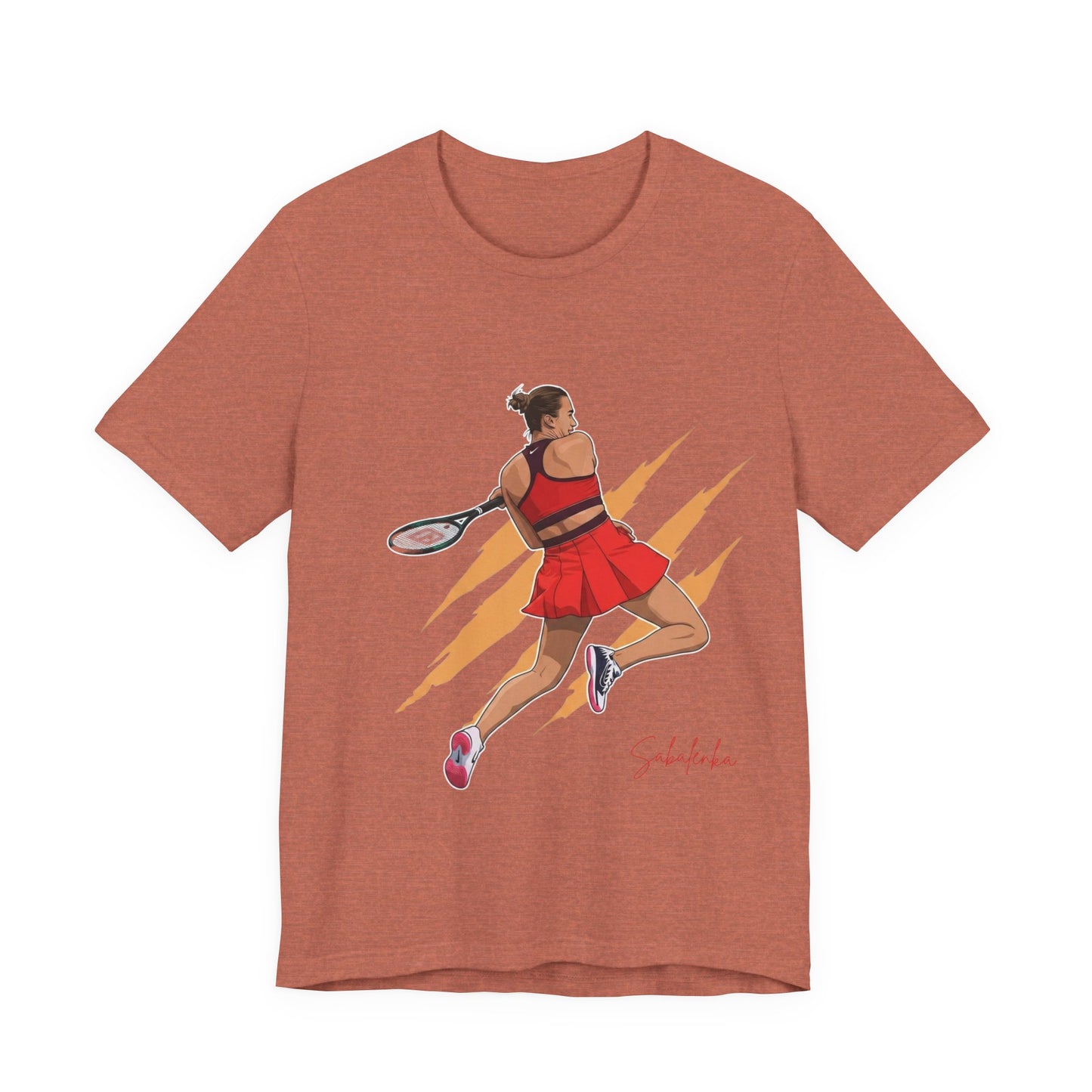 Tennis Player Aryna Sabalenka Graphic Tee — Dynamic Female Athlete Design
