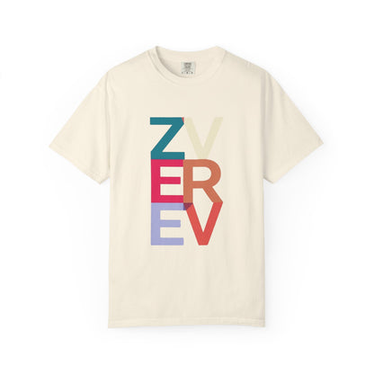 ALEXANDER ZVEREV Colorblock Vertical Logo T‑Shirt