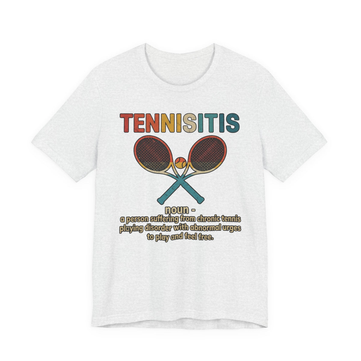 Tennisitis T-Shirt – Vintage Tennis Rackets Graphic Tee