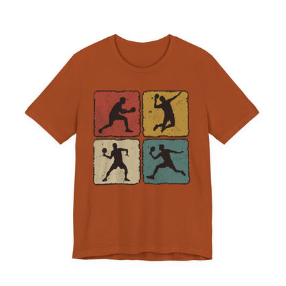 Tennis Silhouette Tee — Retro Vintage Graphic Shirt