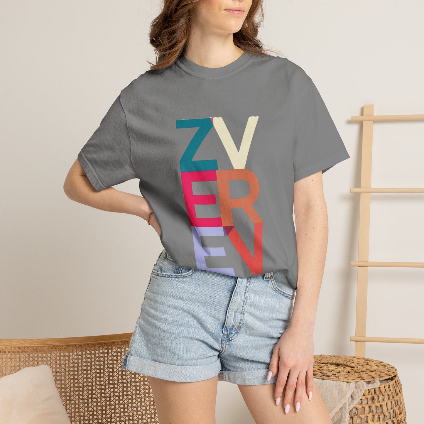 ALEXANDER ZVEREV Colorblock Vertical Logo T‑Shirt