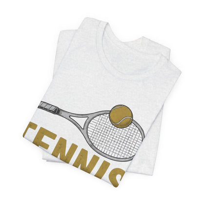 Tennis Racket & Ball Tee — Retro Athletic Tennis T‑Shirt