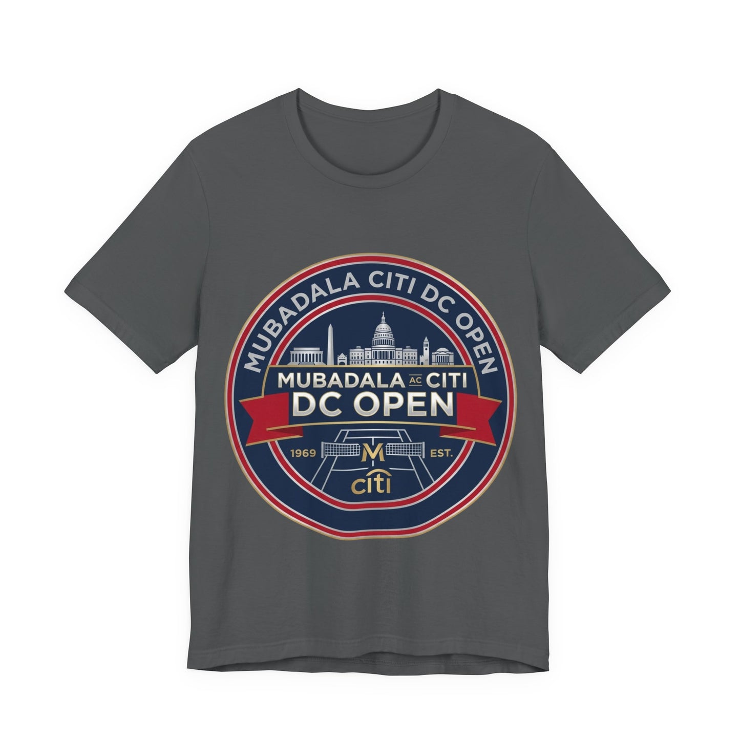 DC Open Tennis Tee — 'Mubadala Citi DC Open' Vintage Badge Shirt