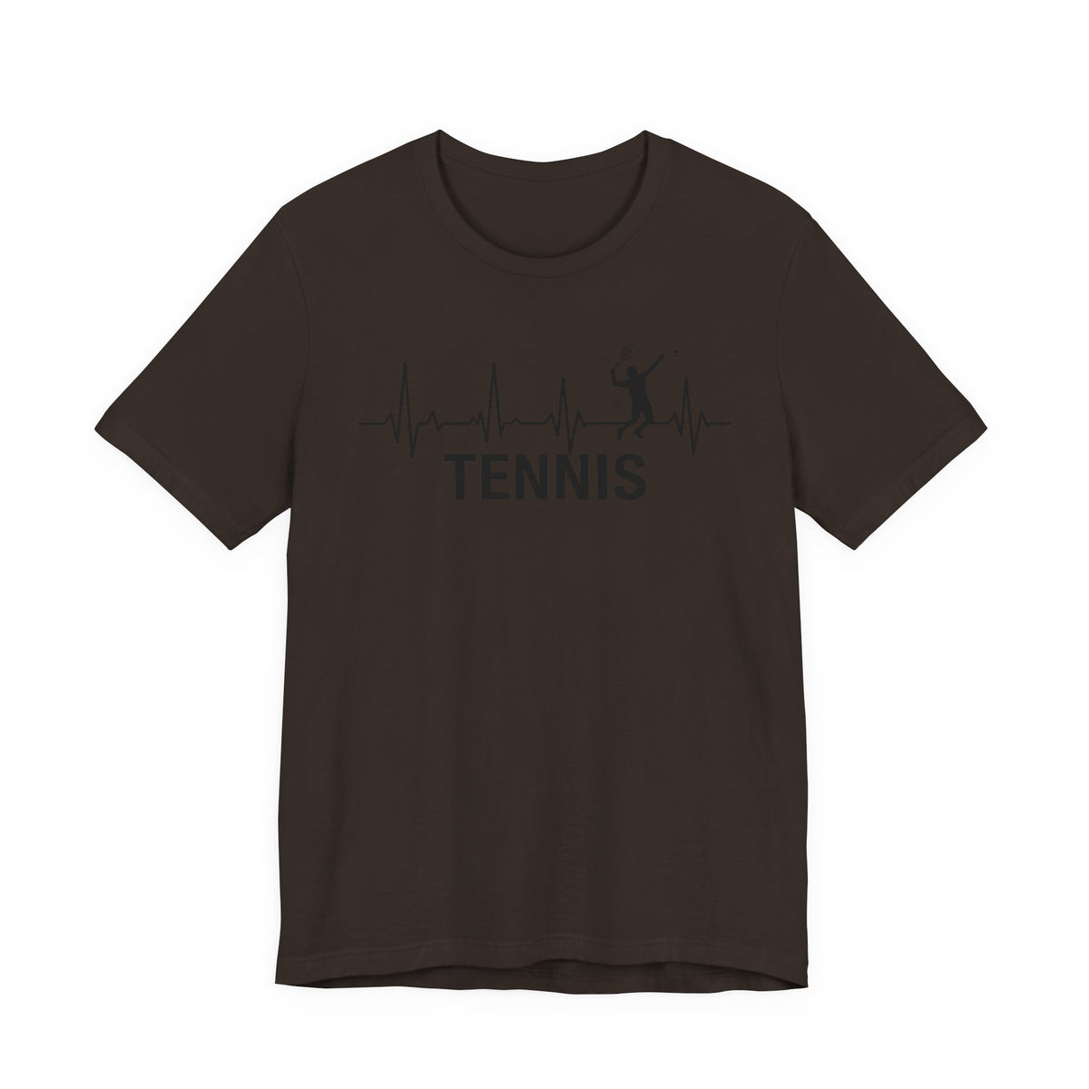 Tennis Heartbeat T‑Shirt — Tennis Player ECG Graphic Tee