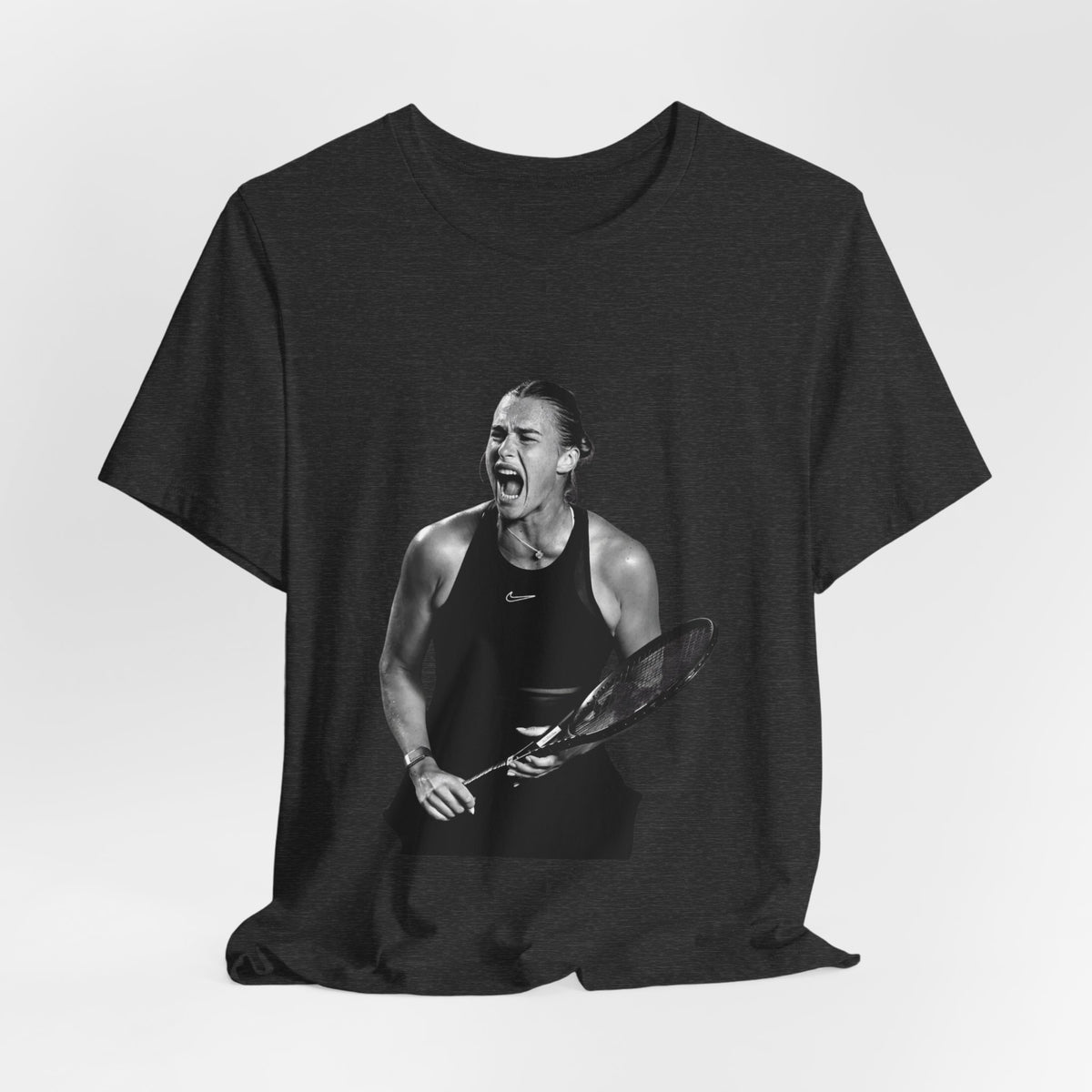 Tennis Player Sabalenka Graphic Tee — Energetic Champion Tennis T‑Shirt