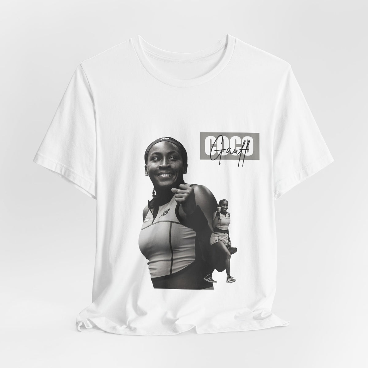 GOGP Graphic Tee — Black & White Motivational Photo T-Shirt