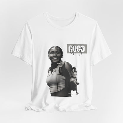 GOGP Graphic Tee — Black & White Motivational Photo T-Shirt