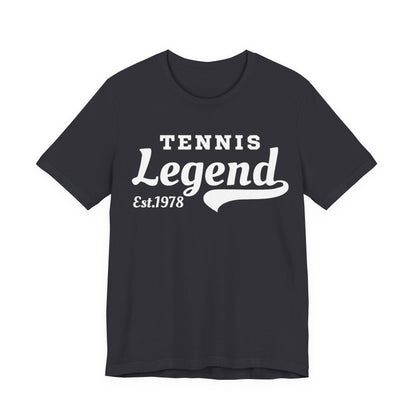 Tennis Legend Tee – Retro "Tennis Legend Est. 1978" Graphic Shirt