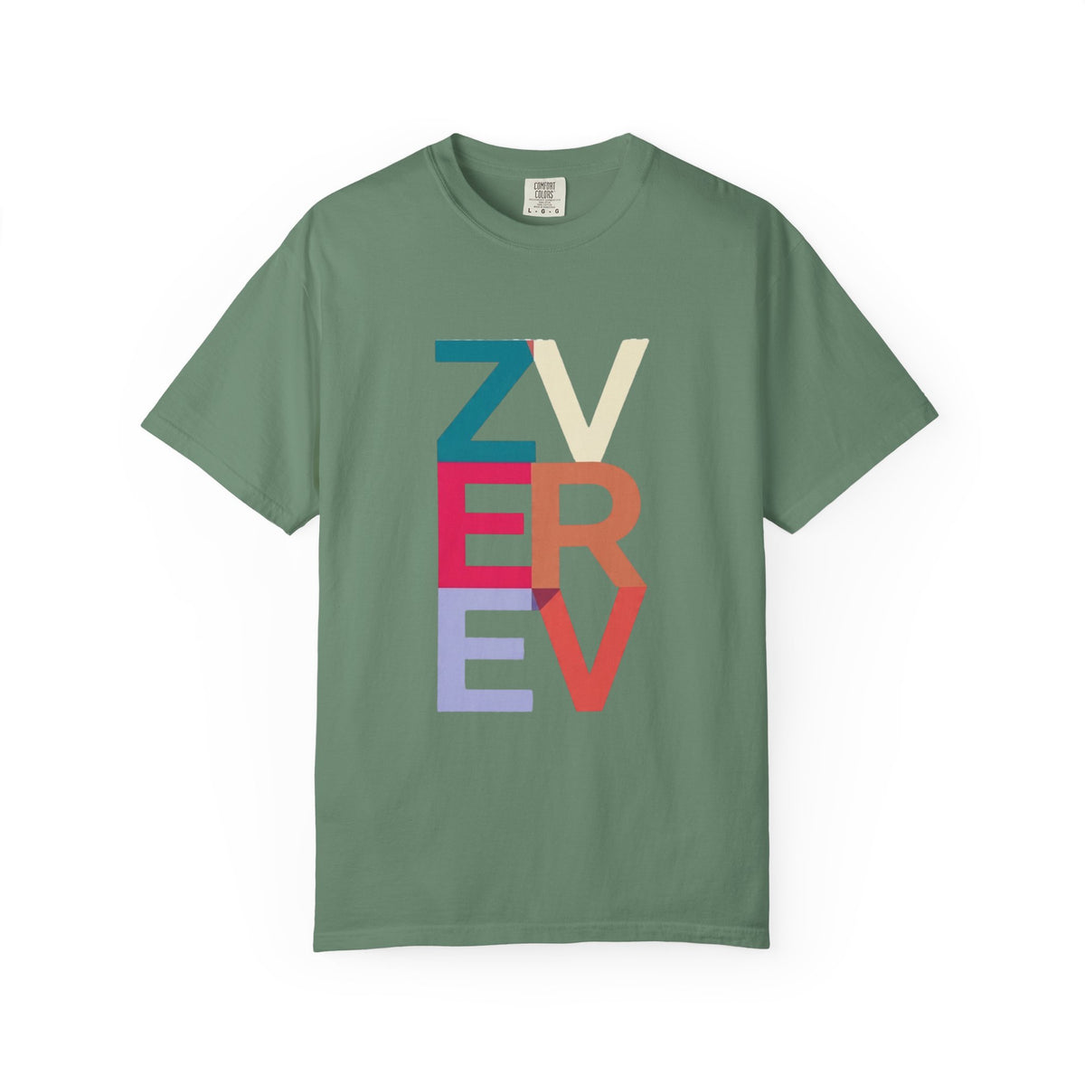 ALEXANDER ZVEREV Colorblock Vertical Logo T‑Shirt
