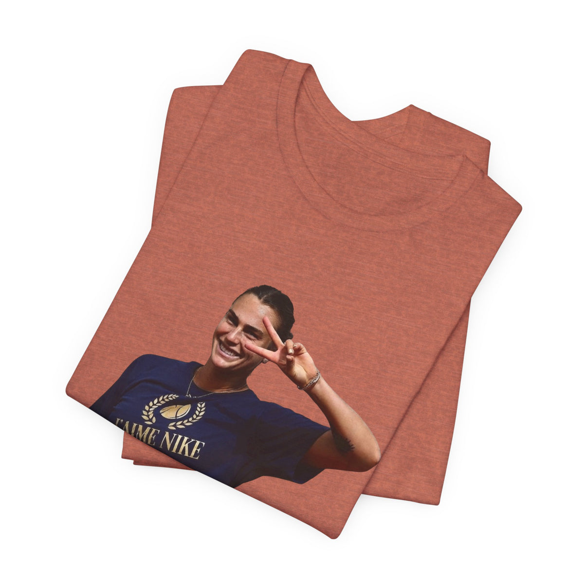 Aryna Sabalenka T-Shirt —Graphic Tee with Smiling Player Photo