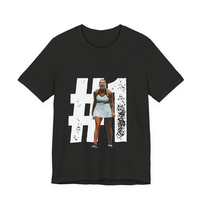 Tennis Player Graphic Tee — Fierce Court Celebration Shirt
