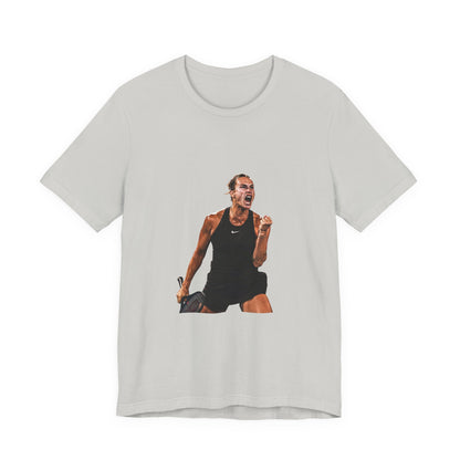 Tennis Player Aryna Sabalenka Victory Graphic Tee