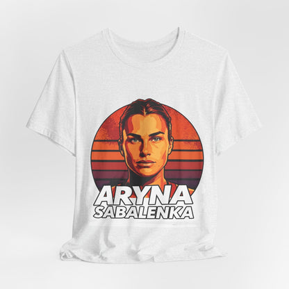 Aryna Sabalenka Graphic Tee — Vintage Sunset Tennis Player T-Shirt