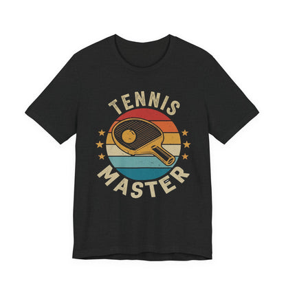 Tennis Master Tee — Retro Paddle & Ball Vintage-Style Tennis Shirt