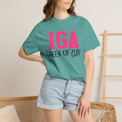 IGA Swiatek - Queen of Clay T-Shirt — Funny Pottery Mom Shirt