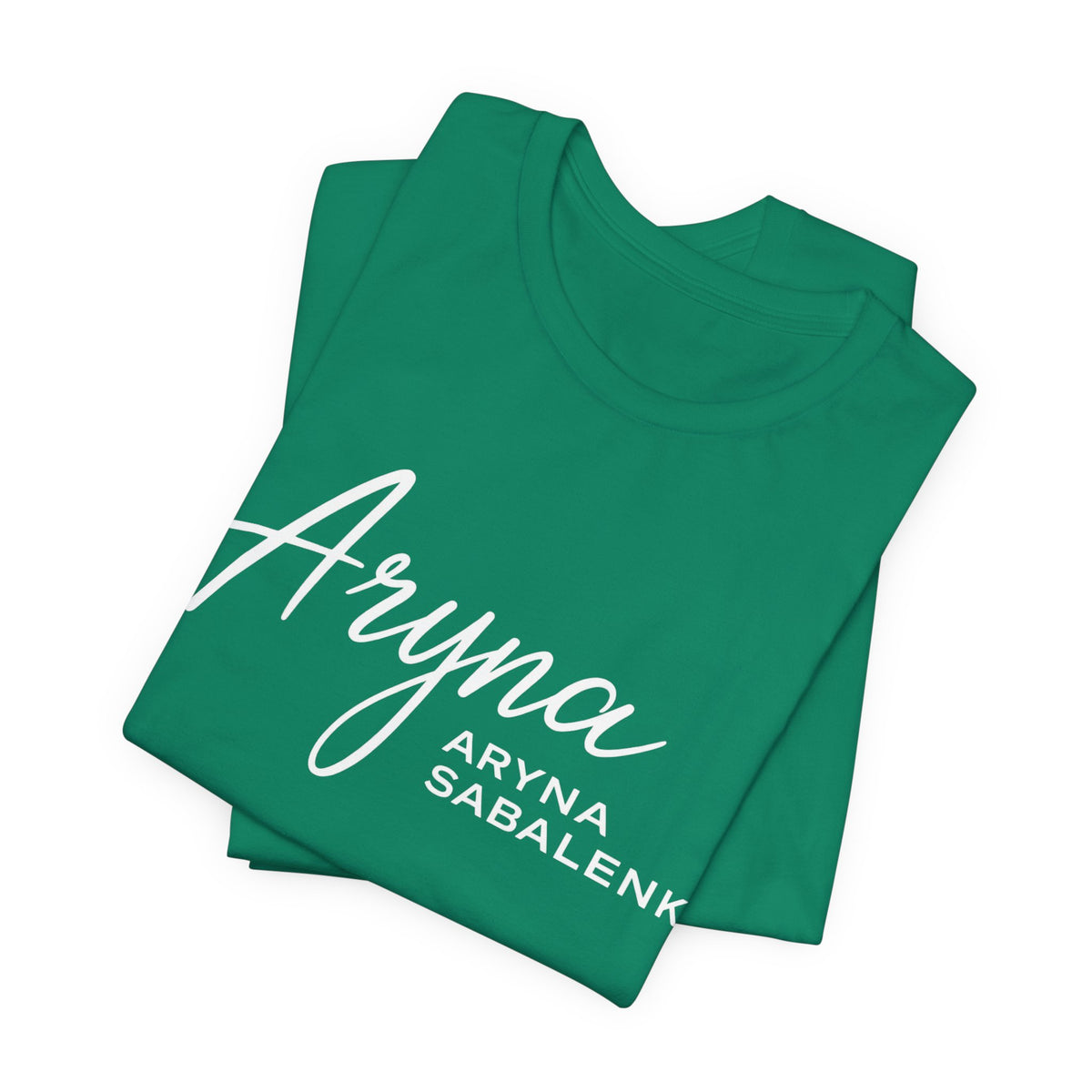 Sabalenka Classic White Tee — Plain Short Sleeve T-Shirt