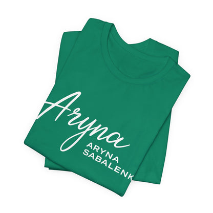 Sabalenka Classic White Tee — Plain Short Sleeve T-Shirt