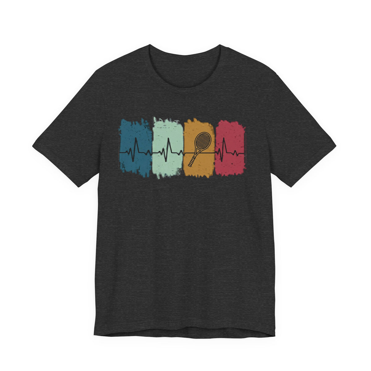 Drum Heartbeat T-Shirt – Retro Brushstroke Drumstick Heartbeat Tee