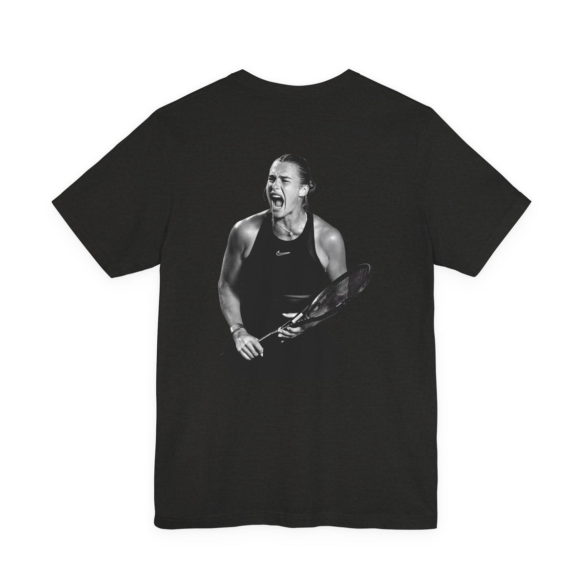 Sabalenka The Tigress Graphic Tee — Empowered Woman & Tiger Illustration