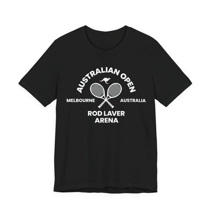 Classic White Tennis Tee — Unisex Jersey Short Sleeve