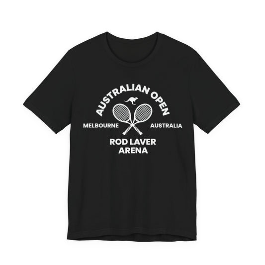 Classic White Tennis Tee — Unisex Jersey Short Sleeve