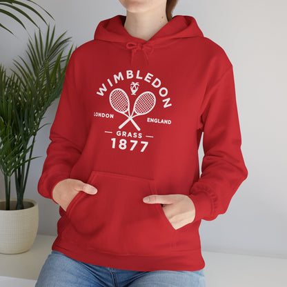 Wimbledon 1877 Tennis Hoodie — Classic Racquets Logo Pullover